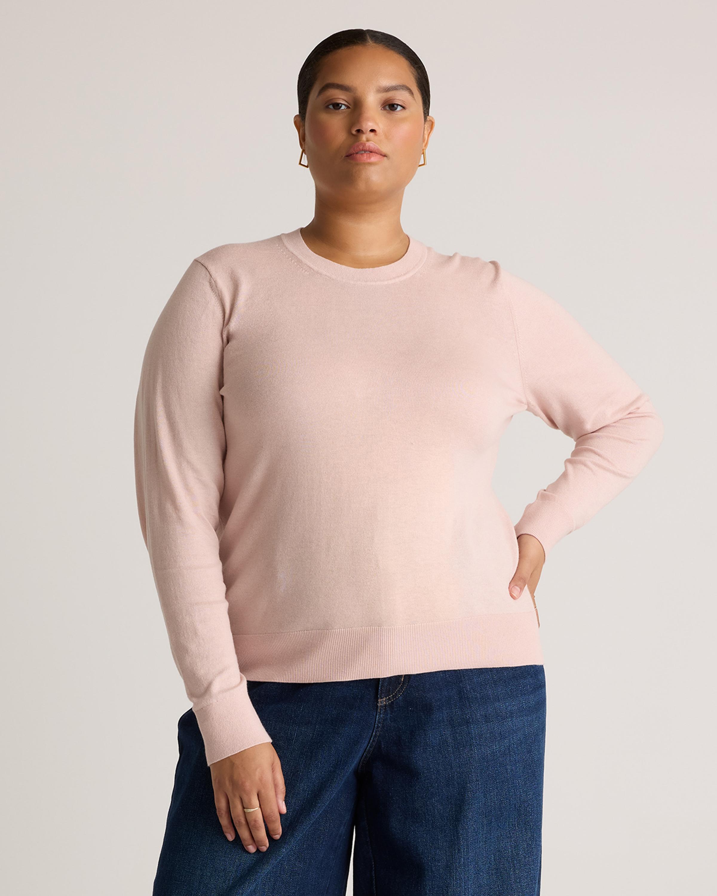 Lightweight Cotton Cashmere Crew Sweater  Product Image