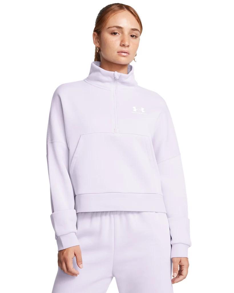 Women's UA Icon Fleece Oversized ½ Zip Product Image