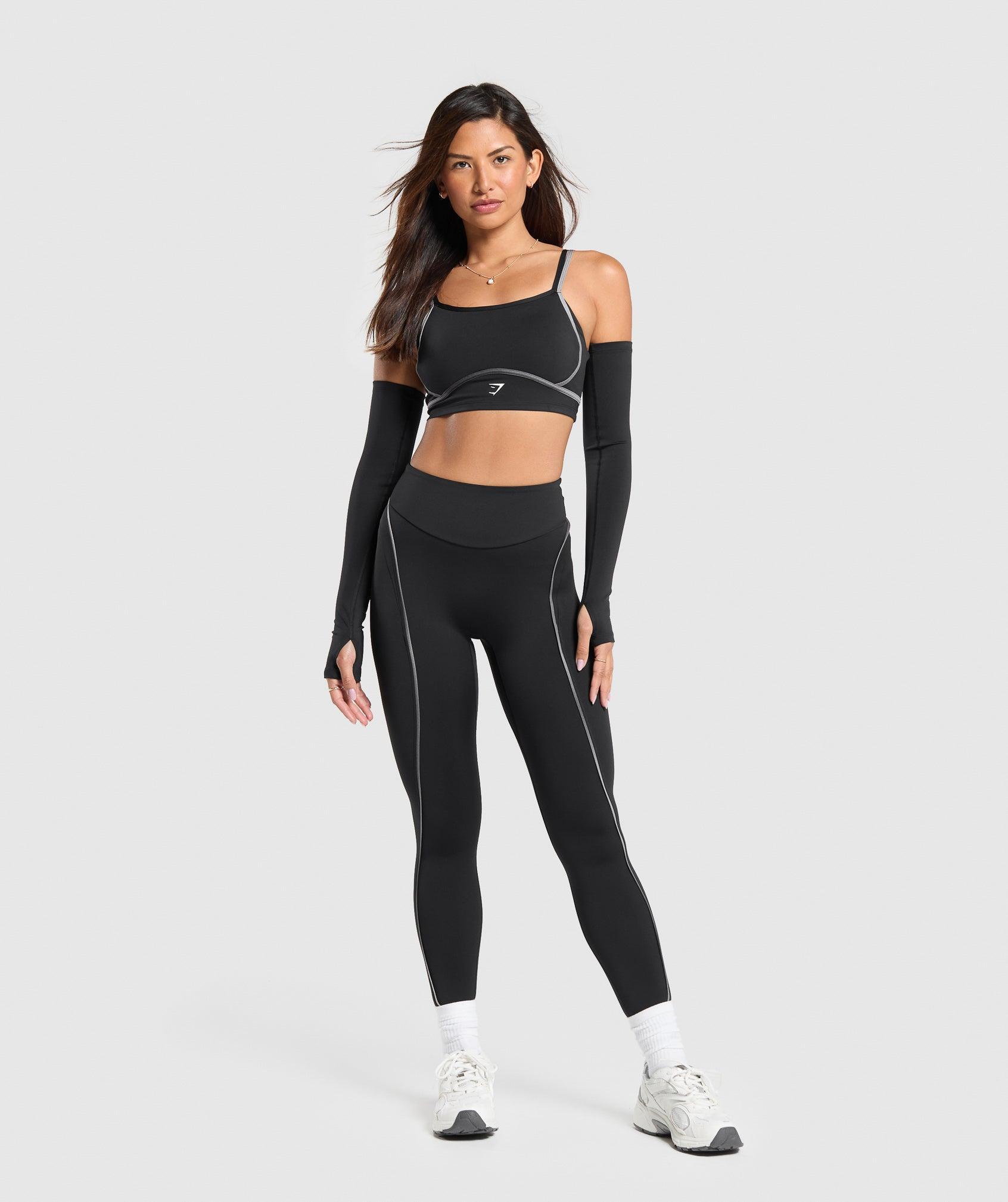 Gymshark Contour Leggings - Black/Metal Grey Female Product Image