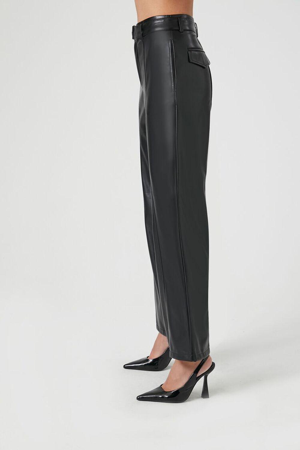 Faux Leather Belted Trouser Pants | Forever 21 Product Image