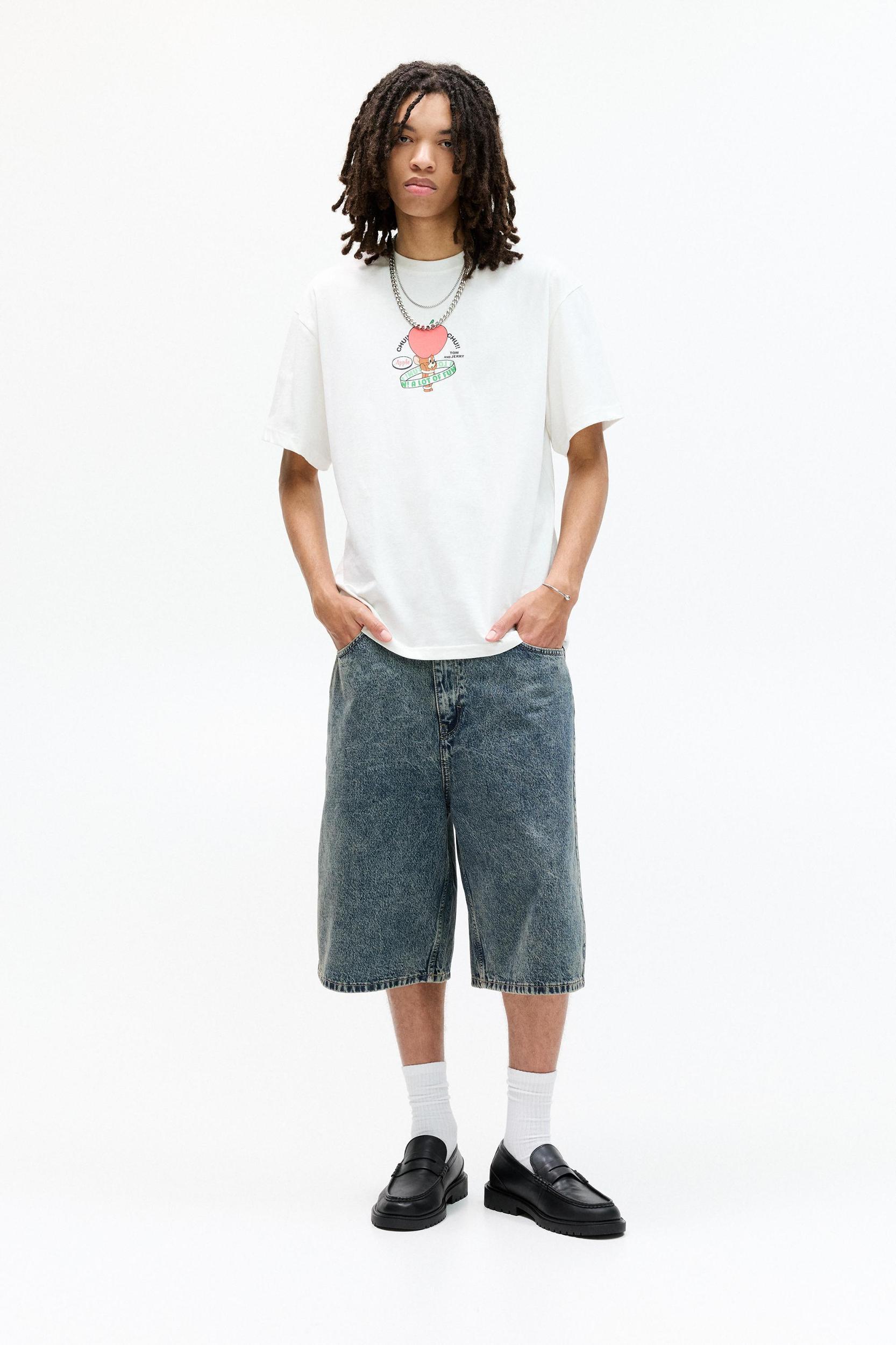 Tom and Jerry white T-shirt Product Image