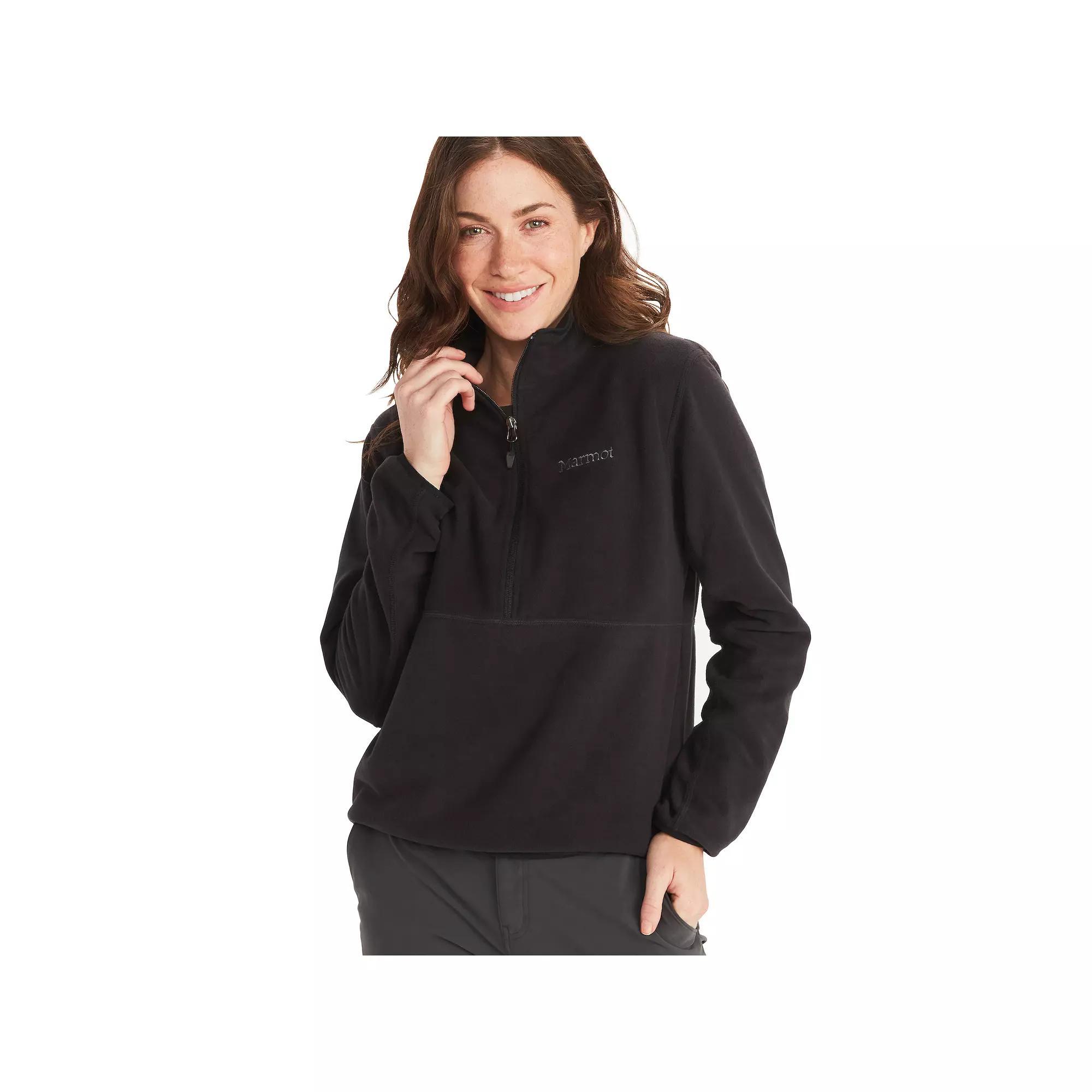 Women's Marmot Rocklin Half-Zip Pullover, Size: XL, Black Product Image