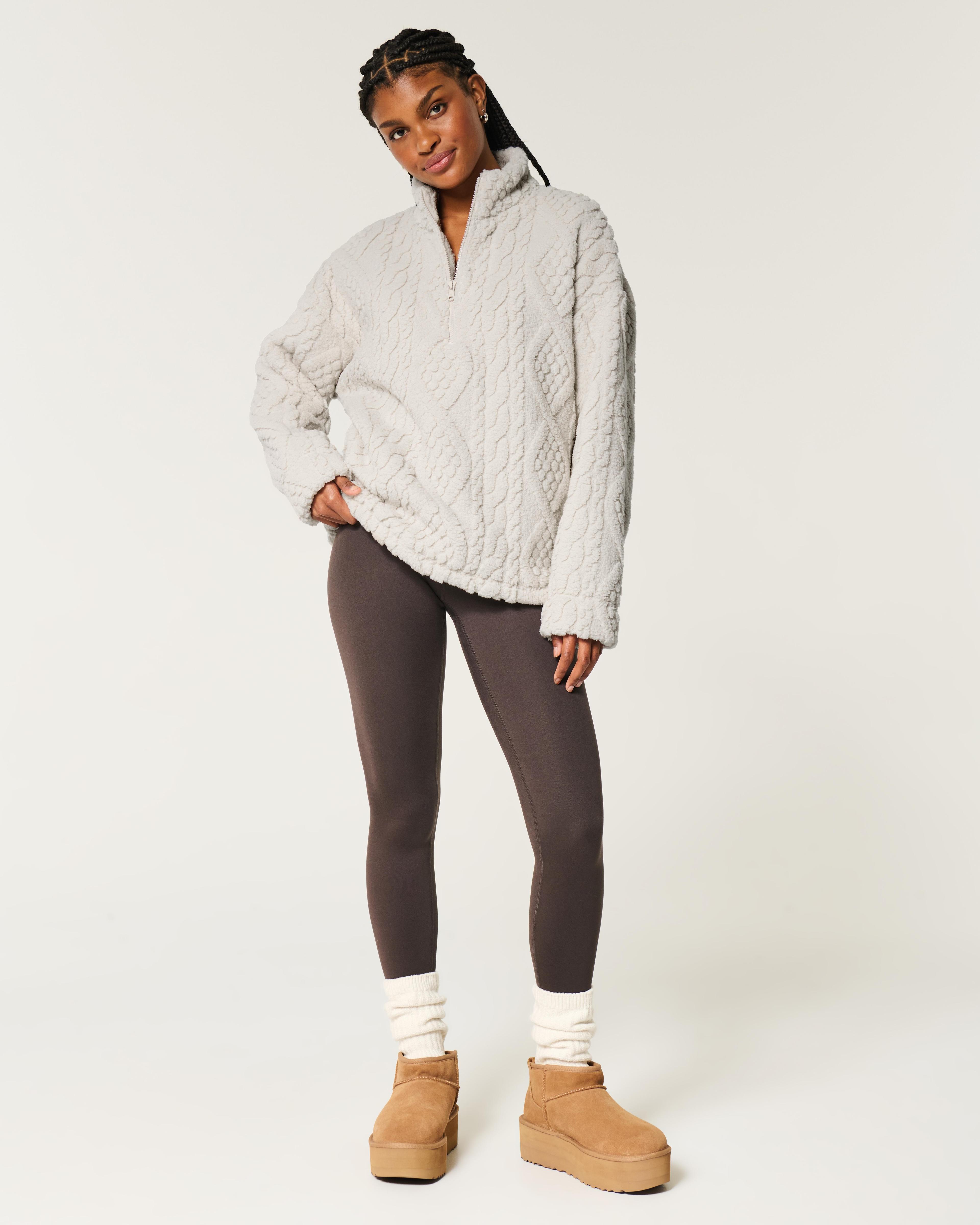 Gilly Hicks Oversized Cozy Quarter-Zip Top Product Image