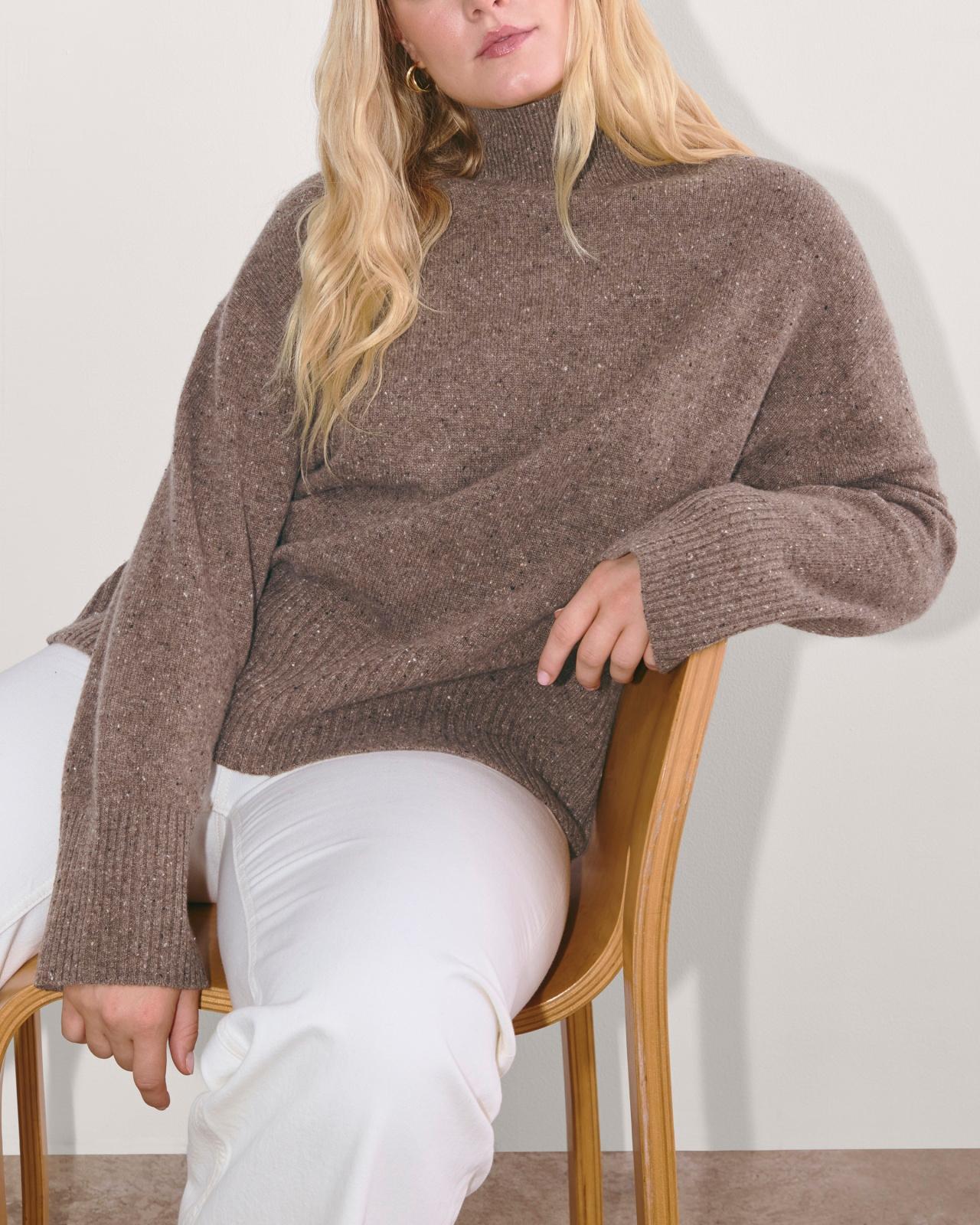 Womens Boxy Turtleneck in Cashmere Sweater by Everlane Product Image
