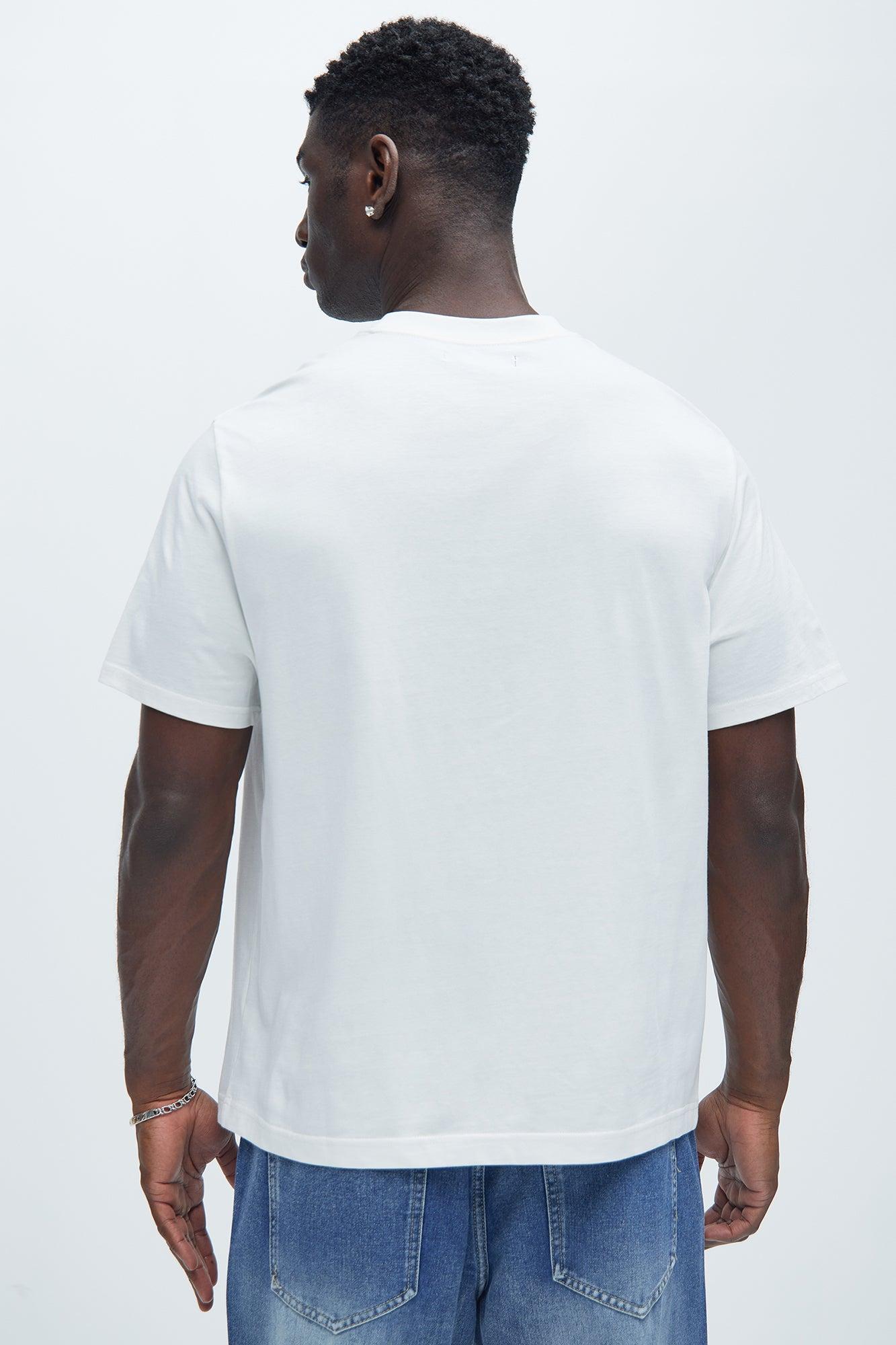 Essential Pocket Crew Tee - White Product Image