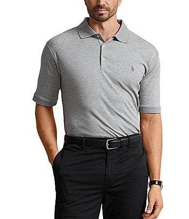 Polo Ralph Lauren Big  Tall Classic Fit Soft Cotton Multi-Colored Pony Polo Shirt Product Image