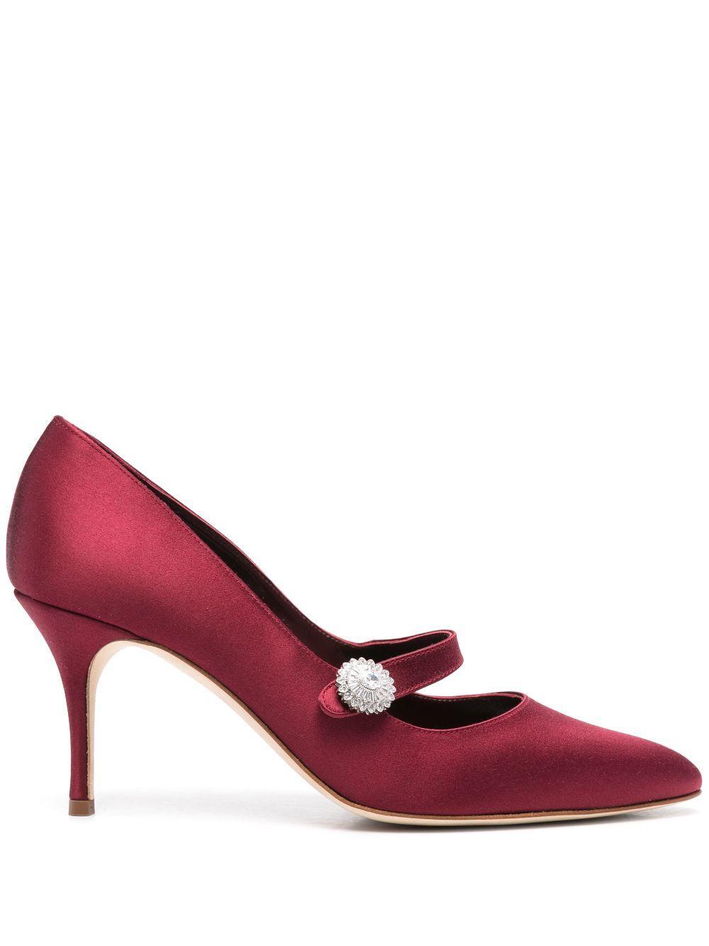 Badgley Mischka Womens Sacred Embellished Ankle Strap Pumps Product Image