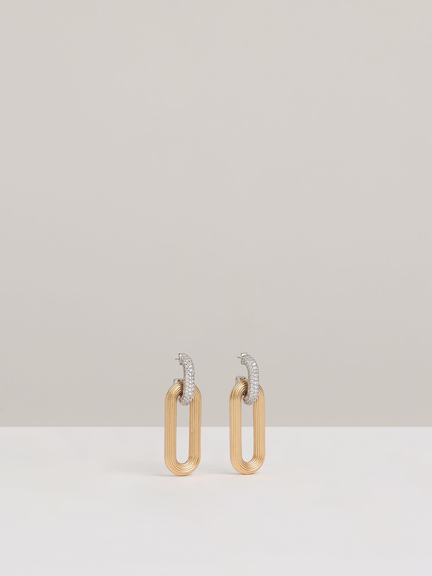 Tassel Drop Earrings in Gold Tone Product Image