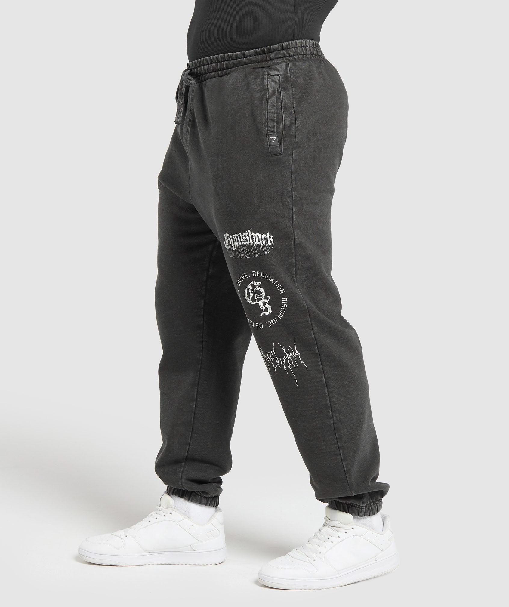 Distressed Graphic Joggers Product Image
