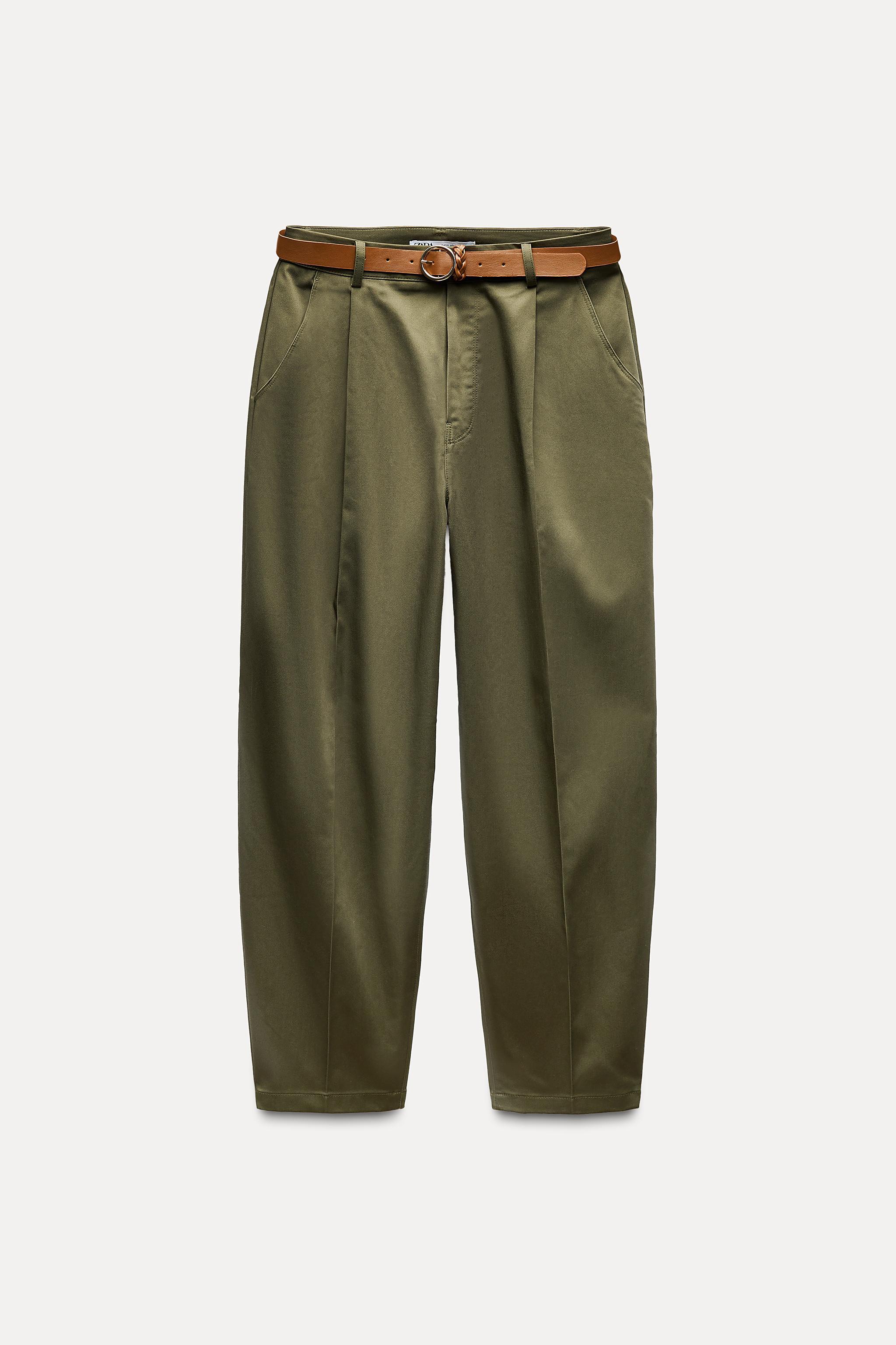 BAGGY BELTED CHINO PANTS Product Image