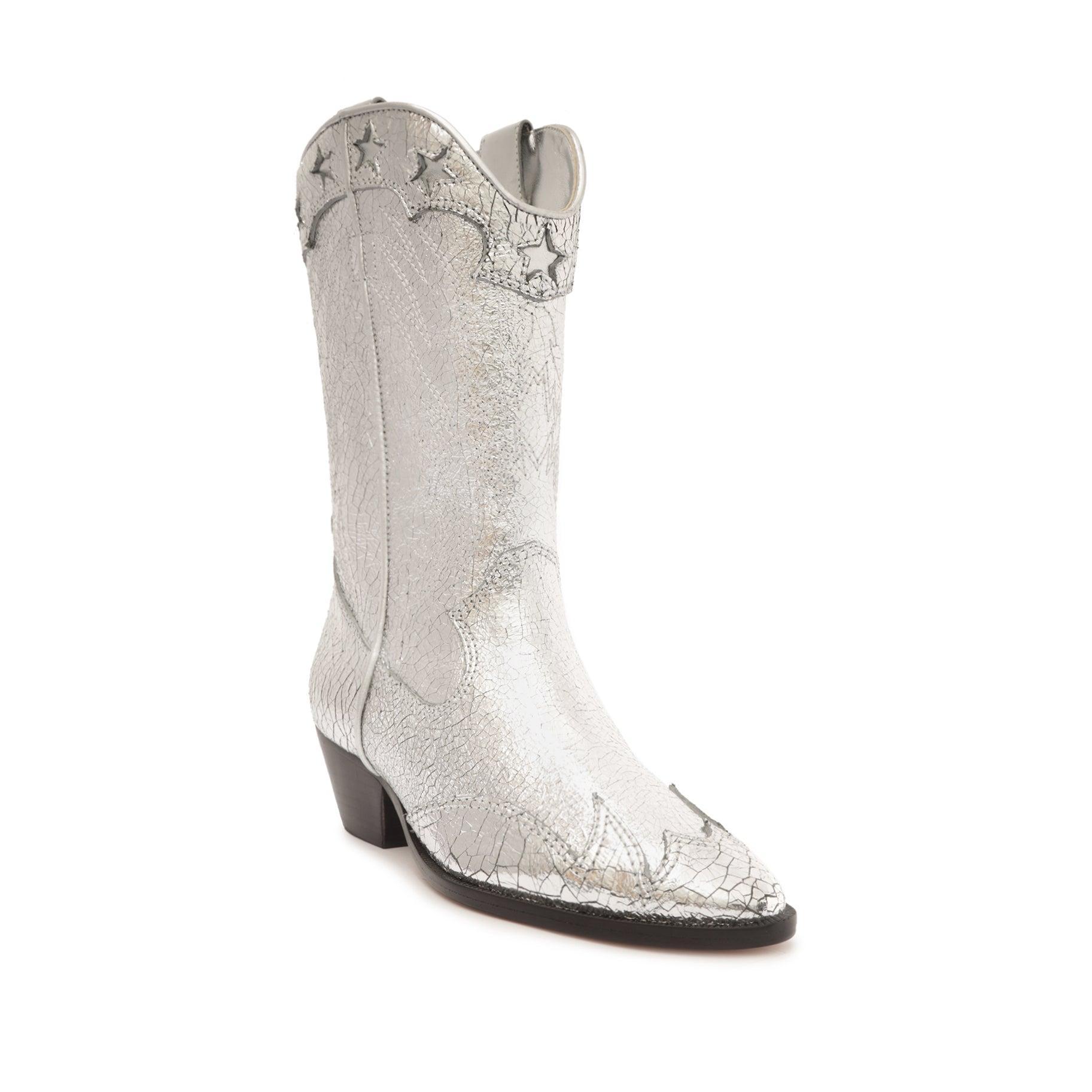 Cicera Metallic Leather Bootie Female Product Image