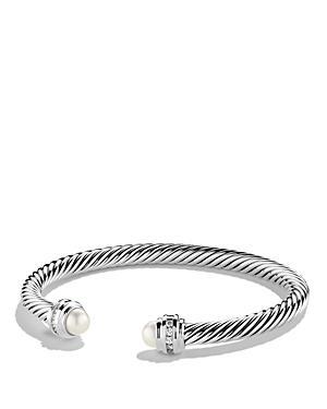 Womens Cable Classics Princess Bracelet with Pav Diamonds Product Image