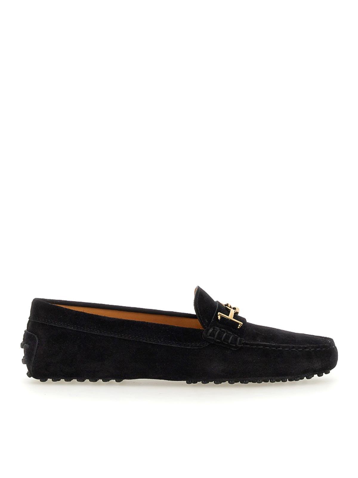 TOD'S Gommino Driving Shoes With Chain In Black Product Image