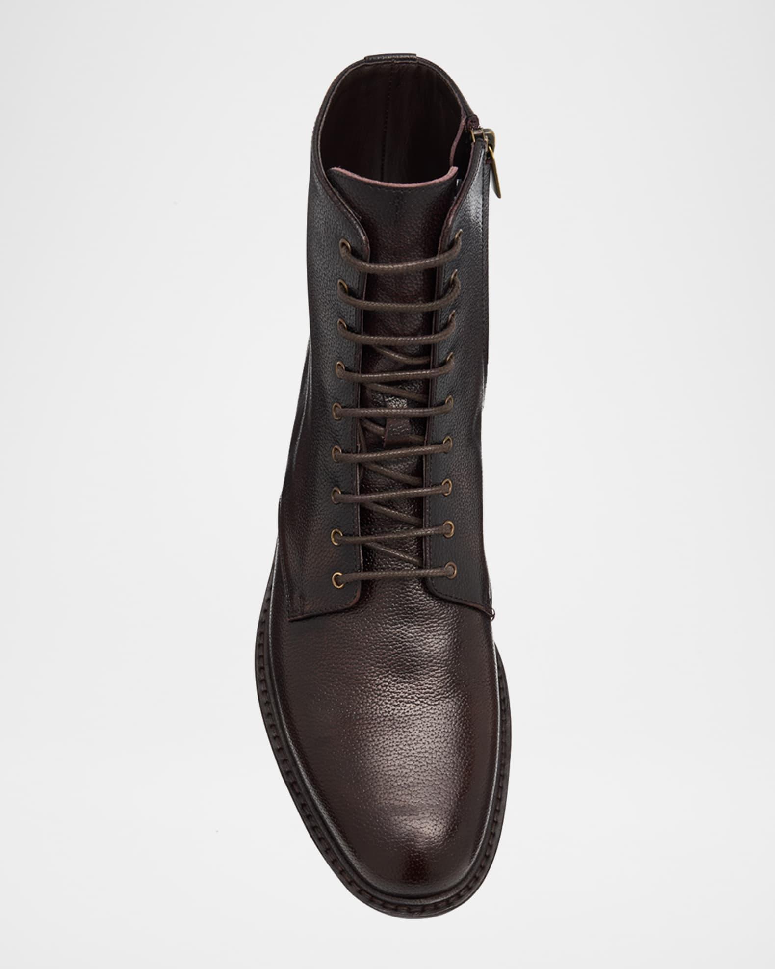 Men's Burnished Leather Ankle Boots Product Image