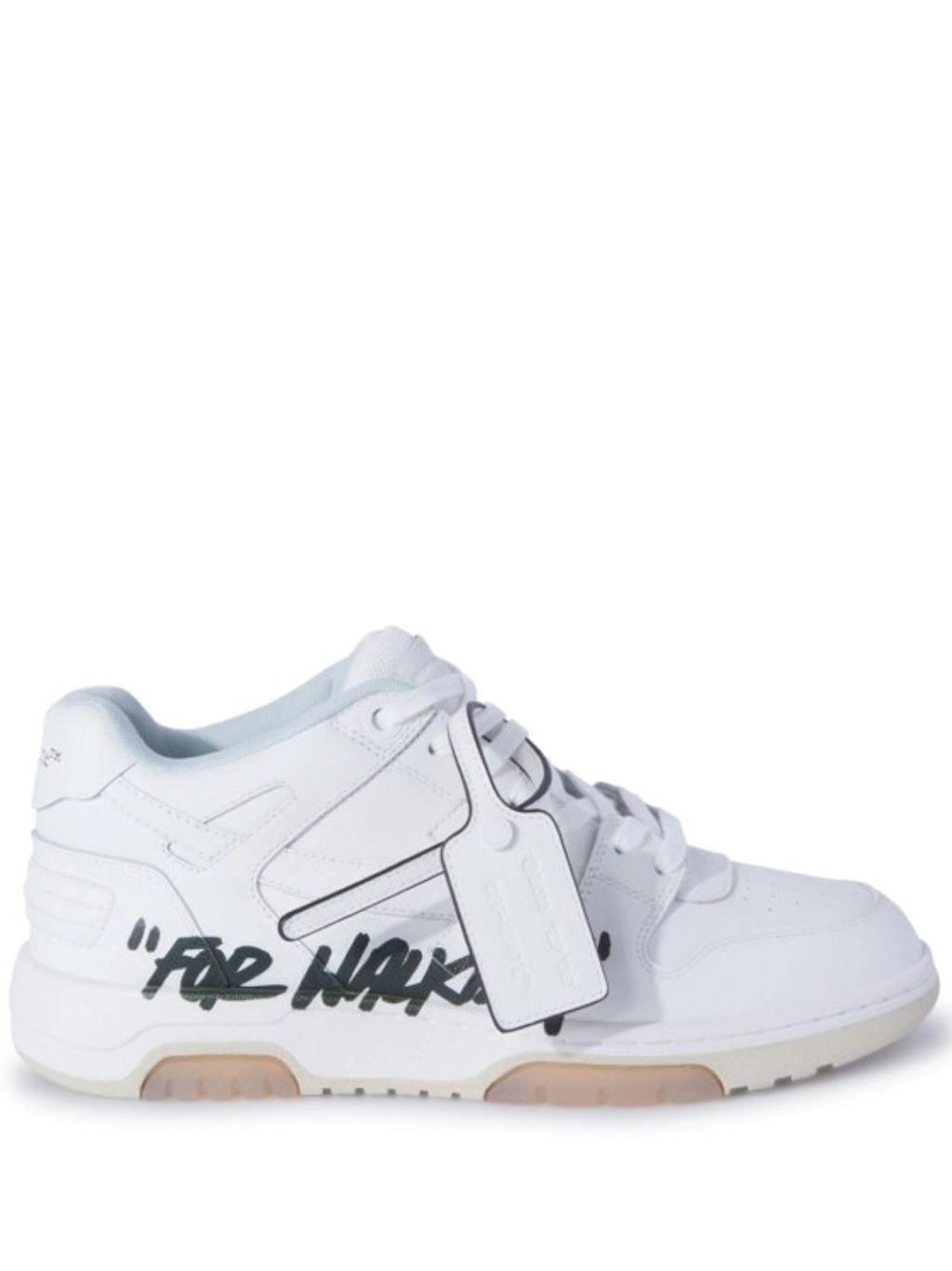 OFF-WHITE Out Of Office For Walking White Sneakers In White,black Product Image