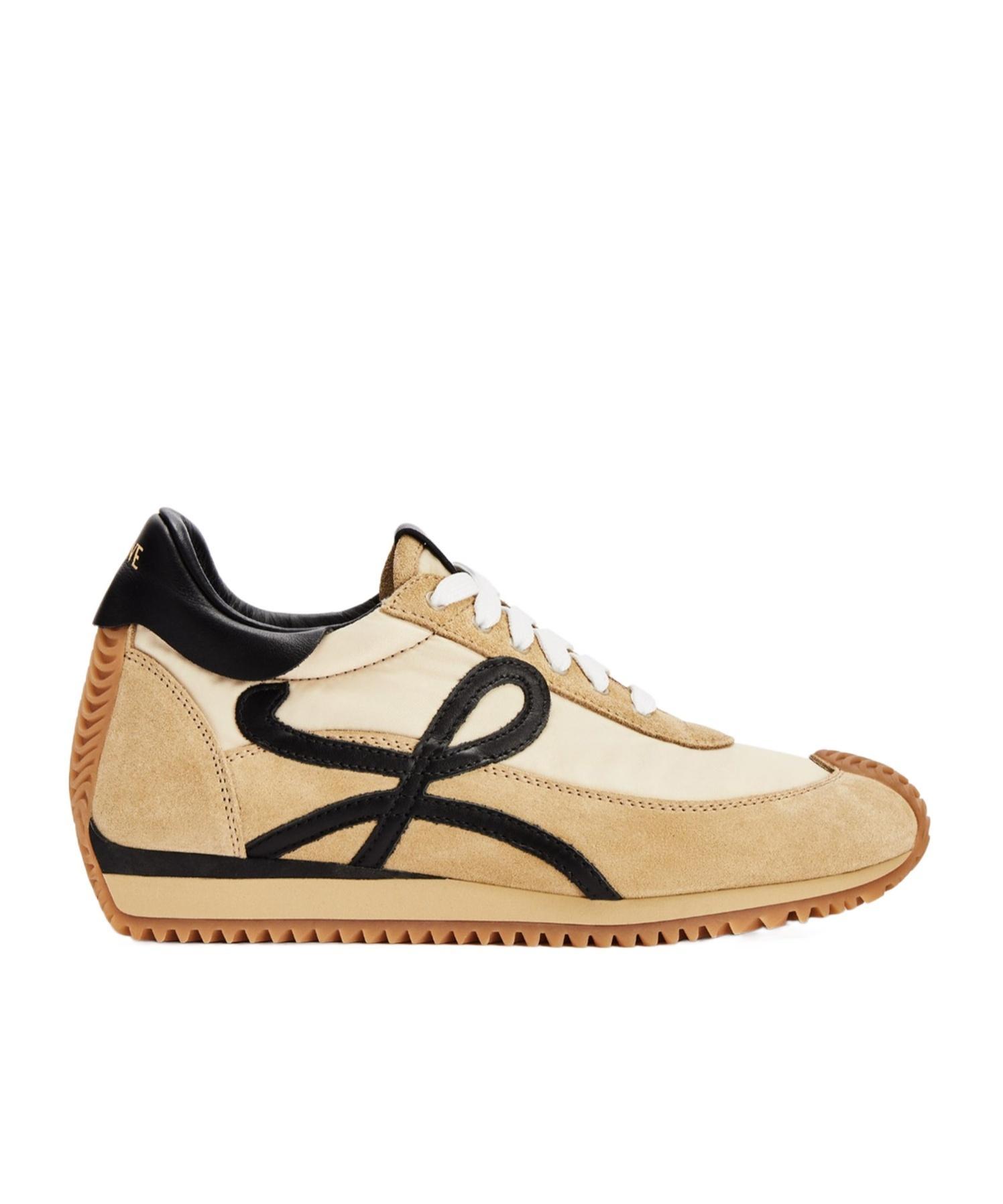 LOEWE Flow Runner Sneakers In Gold Black Product Image