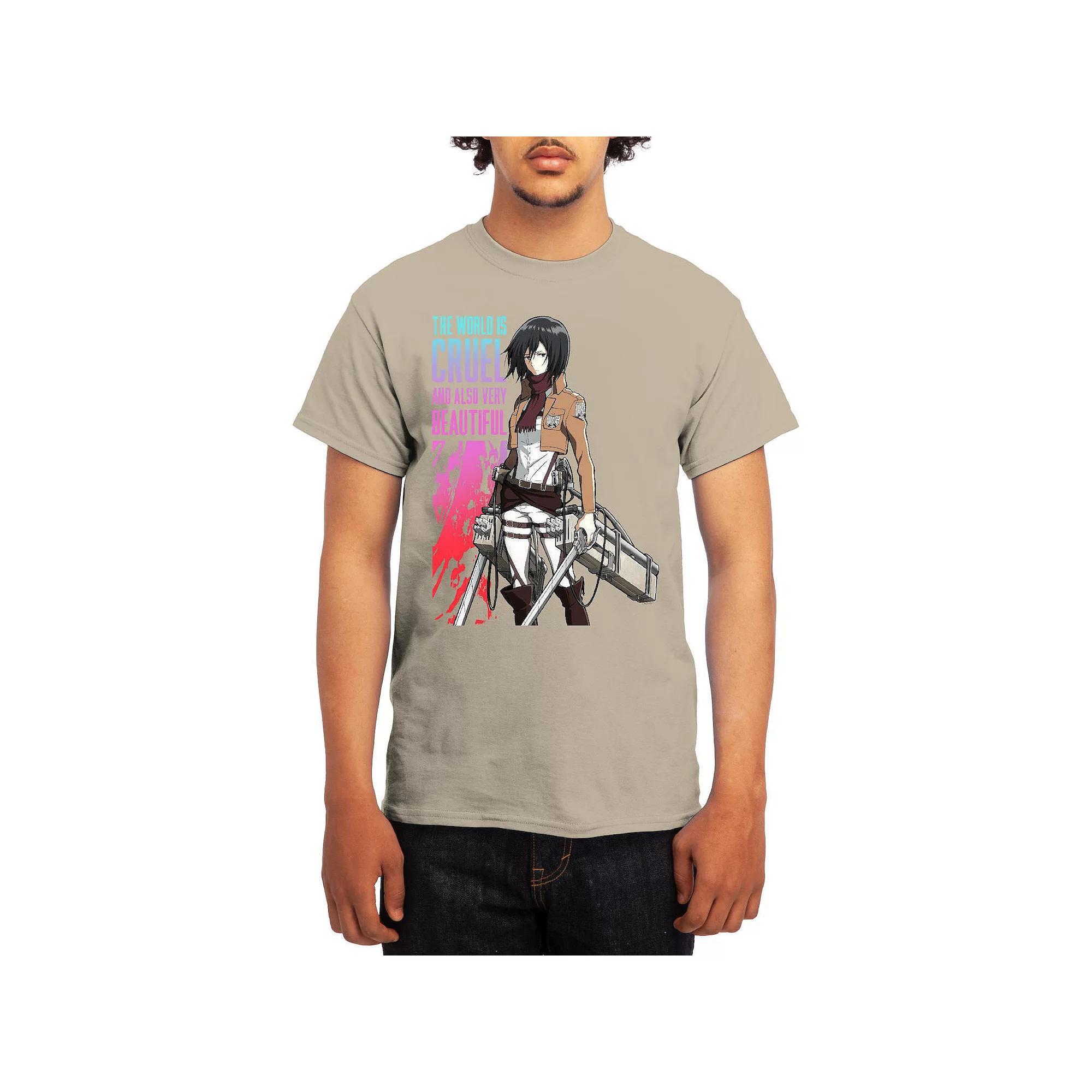 Men's Attack on Titan Cruel Beautiful World Tee, Size: Small Product Image