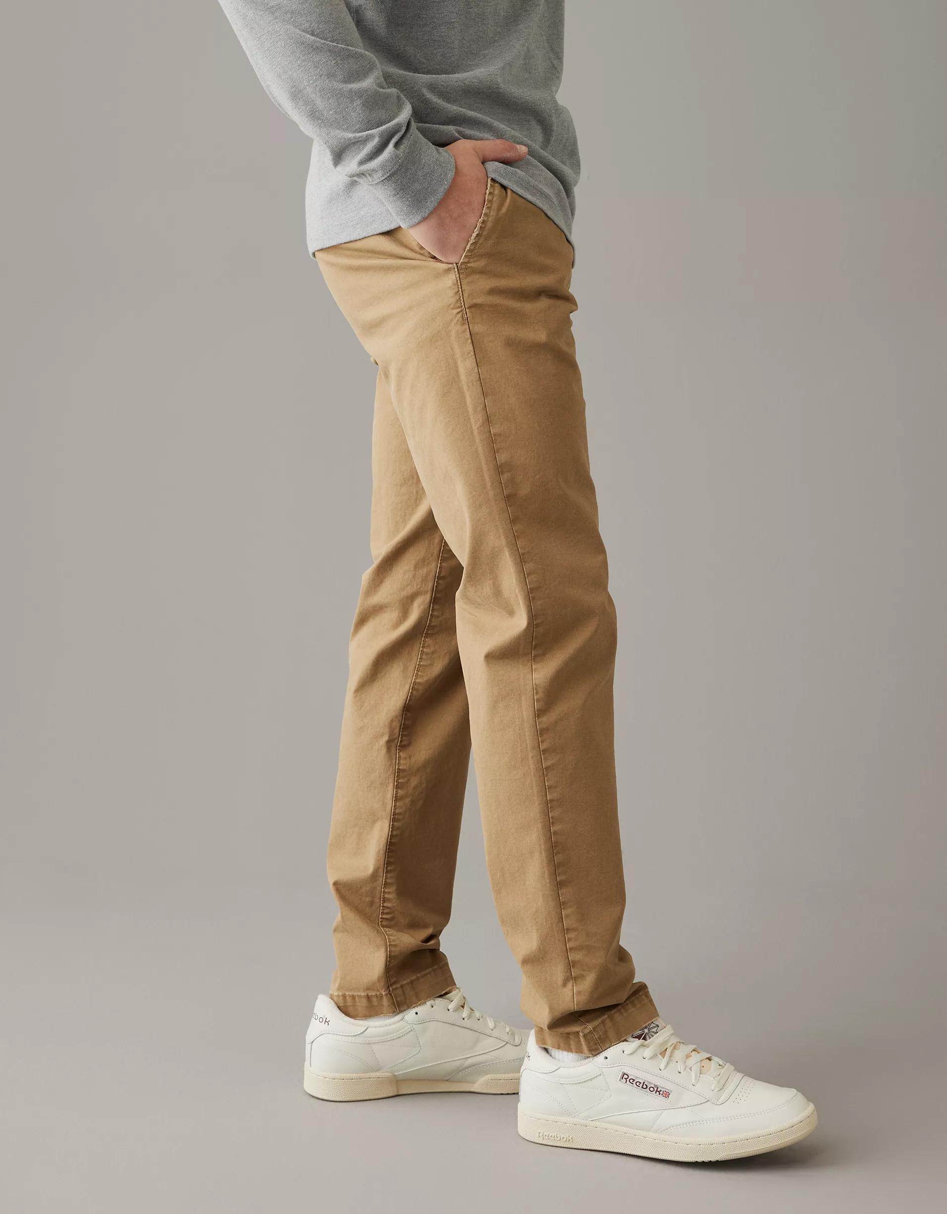 AE Flex Slim Straight Lived-In Khaki Pant Product Image
