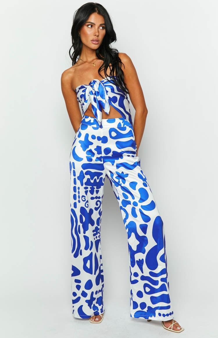 Mykonos Blue Print Pants Baby Product Image