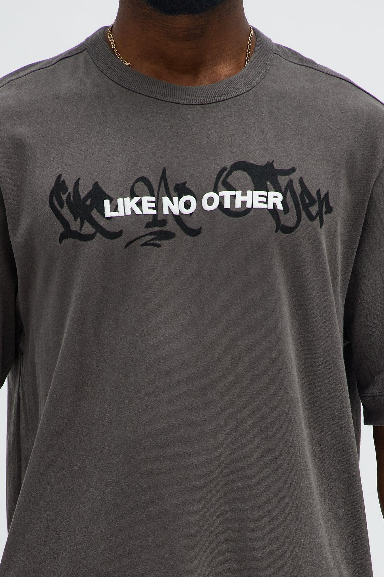 Like No Other Oversized Short Sleeve Tee - Dark Grey Male Product Image