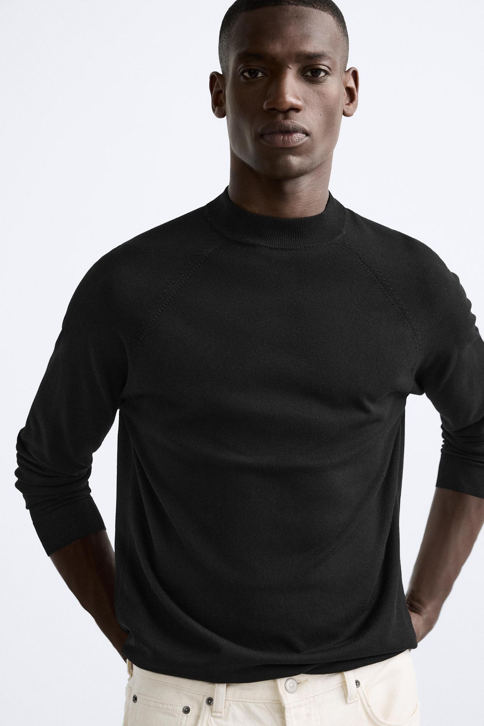 BASIC MOCK NECK SWEATER Product Image