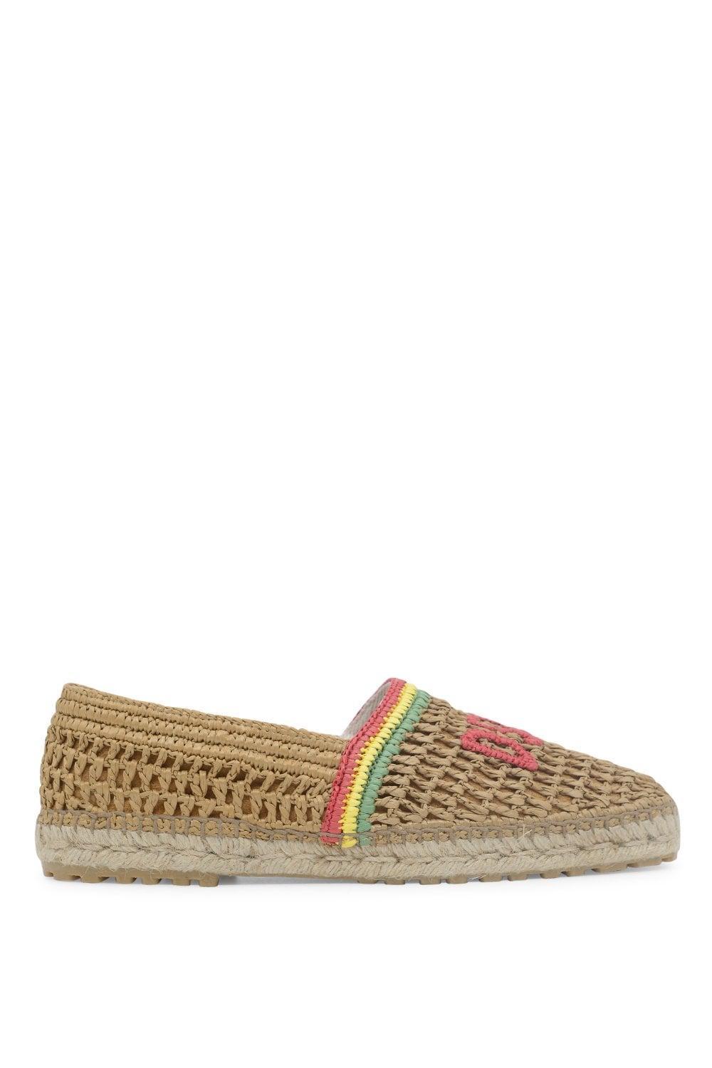 DSQUARED2 Stripe Espadrilla In Stone Product Image