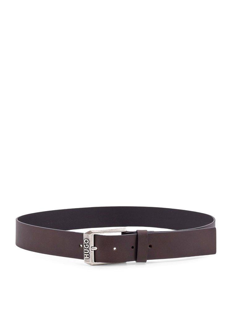 HUGO BOSS Logo Engraved Buckle In Brown Product Image