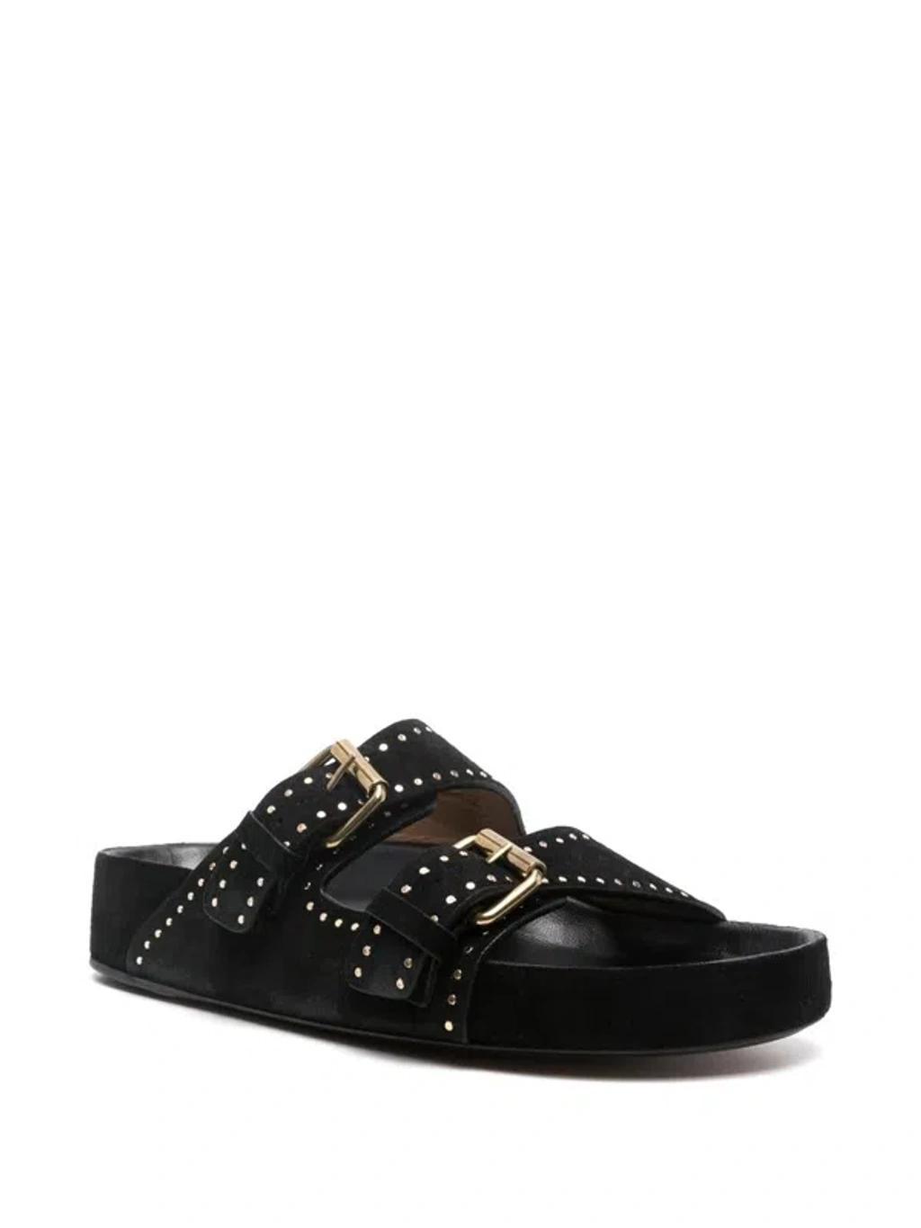 ISABEL MARANT Lennyo Buckle Sandals In Black Product Image