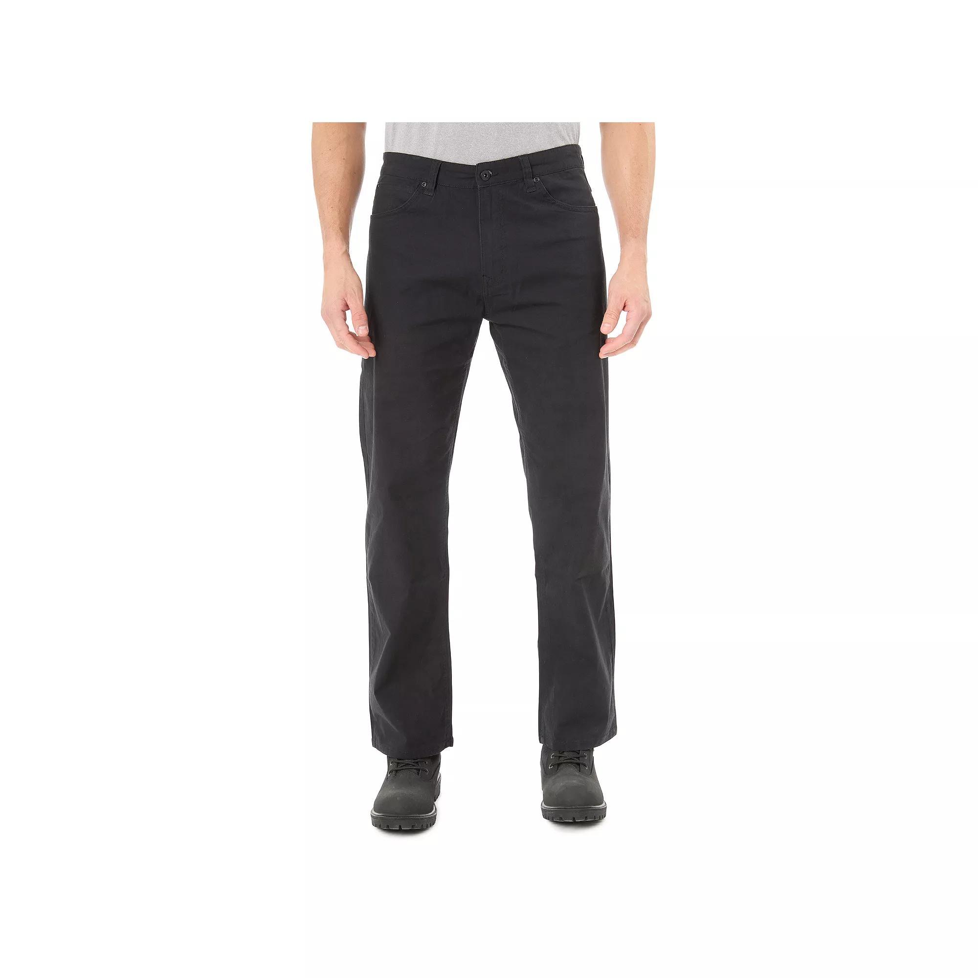 Men's Smith's Workwear Stretch Canvas Pants, Size: 38X30, Black Product Image