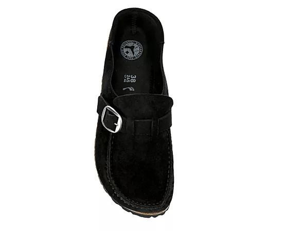 Birkenstock Womens Buckley Suede Buckle Clogs Product Image