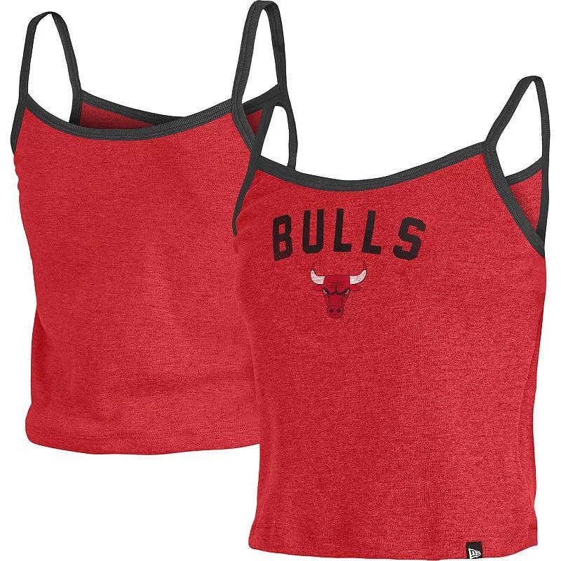 Women's New Era Red Chicago Bulls Spaghetti Strap Tank Top, Size: XL Product Image