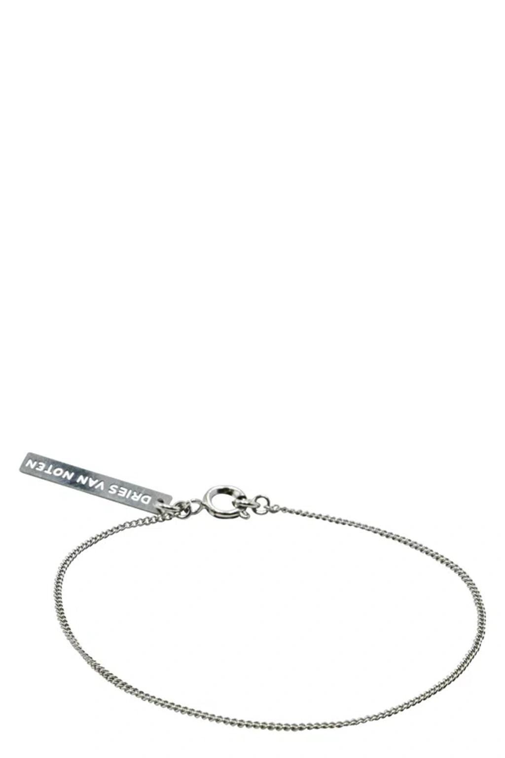 DRIES VAN NOTEN Brass Bracelet In Silver Product Image