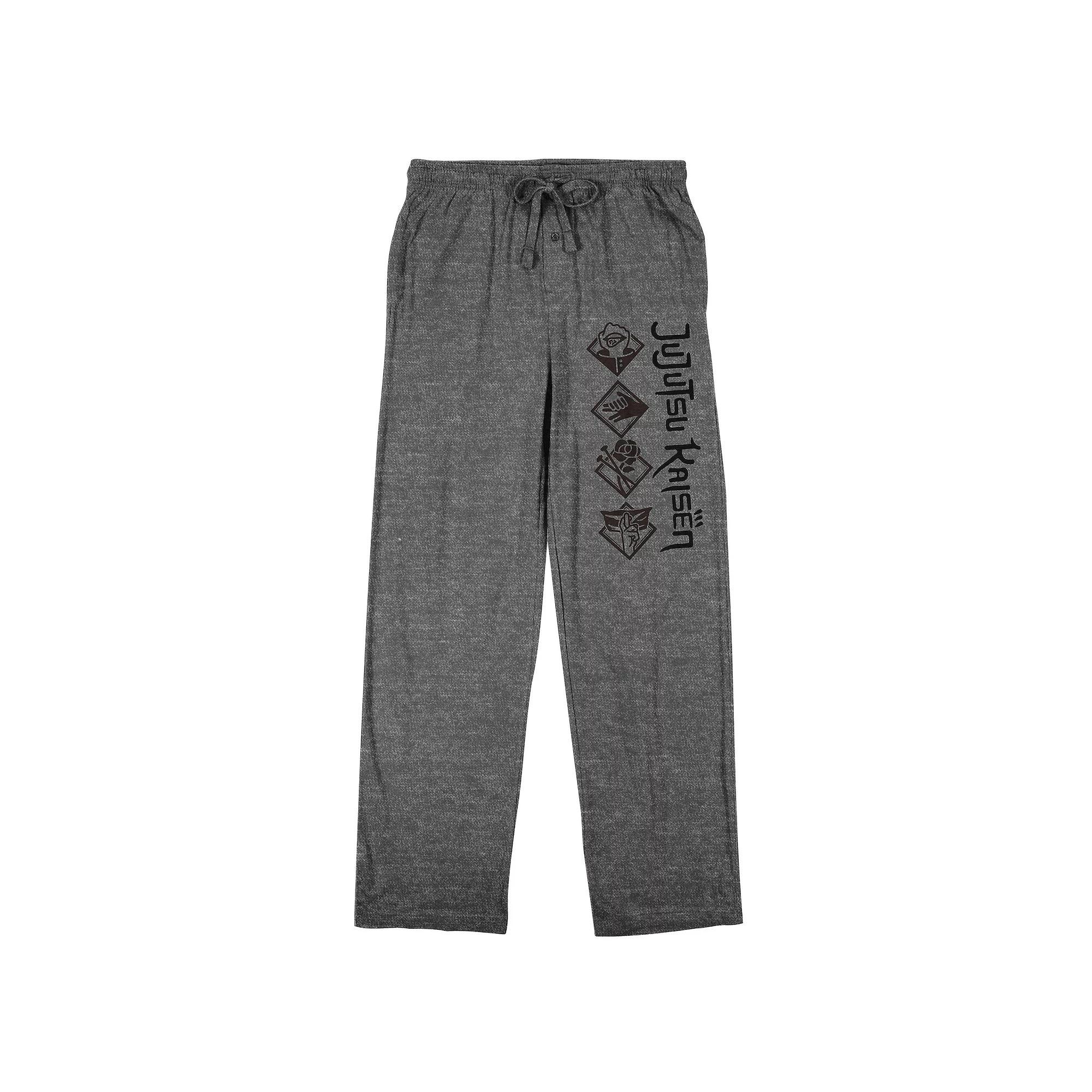 Men's Jujutsu Kaisen Symbols Sleep Pants, Size: XXL, Gray Product Image