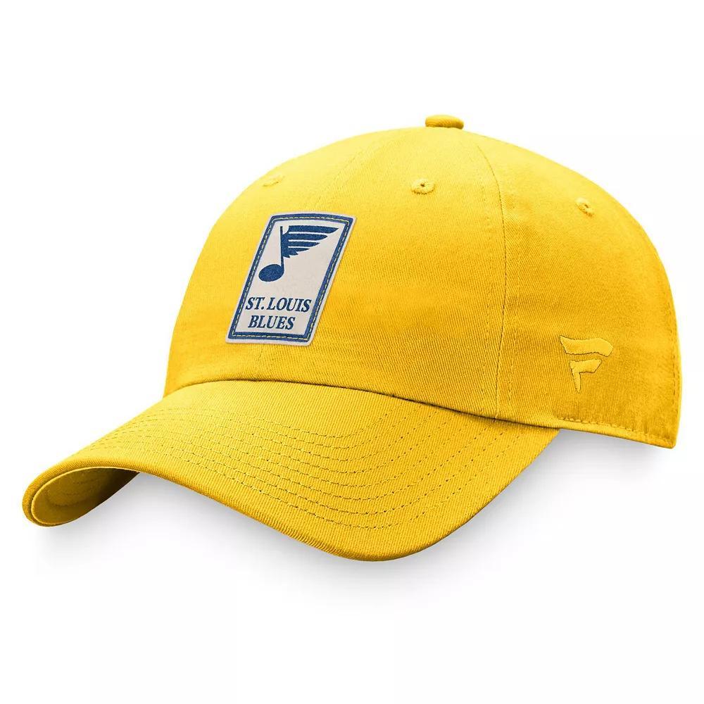 Women's Fanatics Branded Gold St. Louis Blues Heritage Vintage Adjustable Hat Product Image