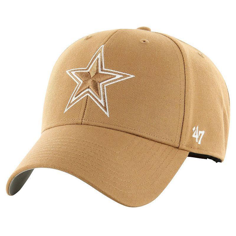 Mens 47 Tan Dallas Cowboys MVP Camel Adjustable Hat Product Image