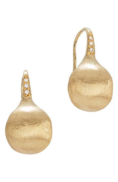 Marco Bicego 18K Yellow Gold Africa Constellation Medium Diamond Drop Earrings Product Image