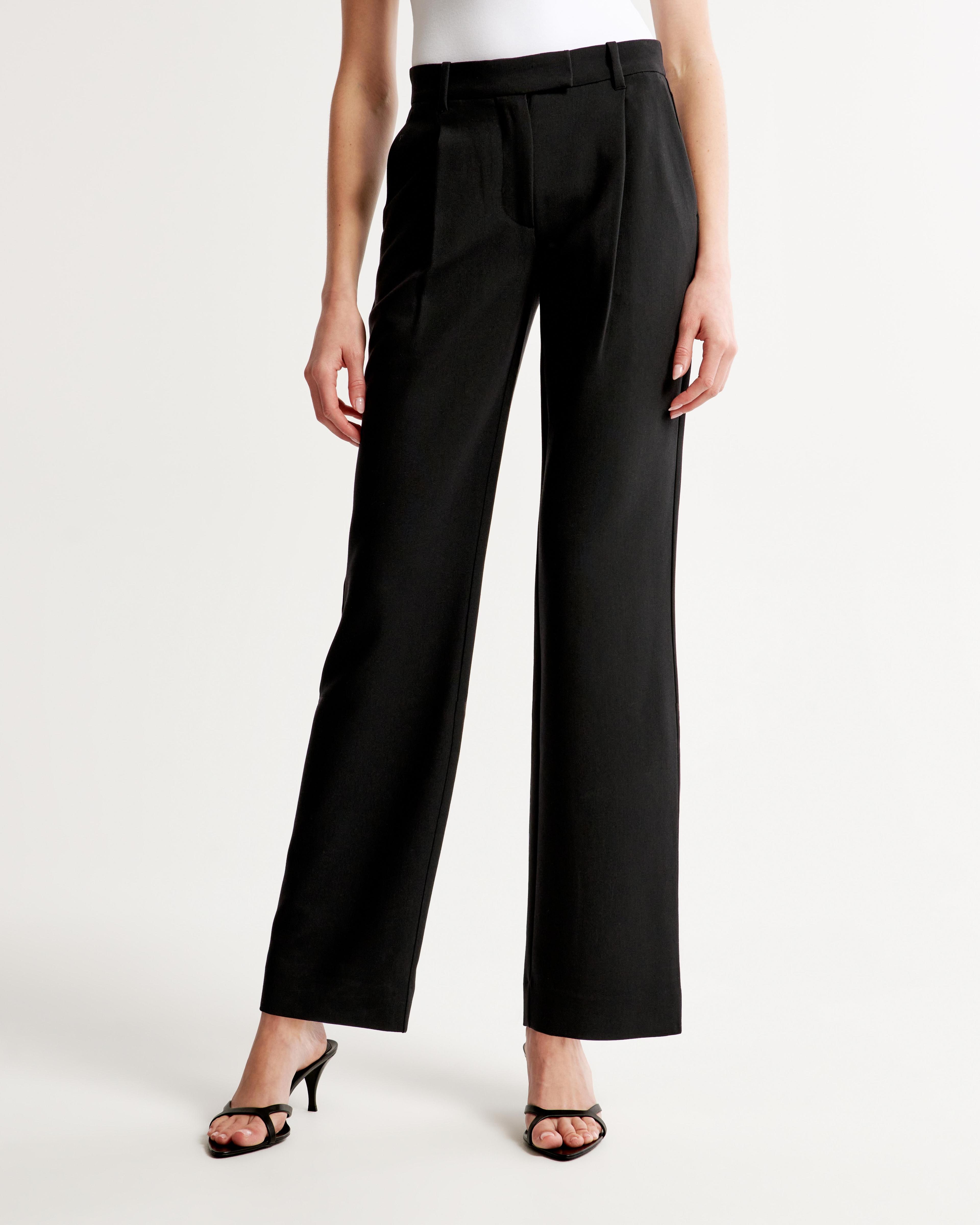 Mid Rise Tailored Straight Pant Product Image