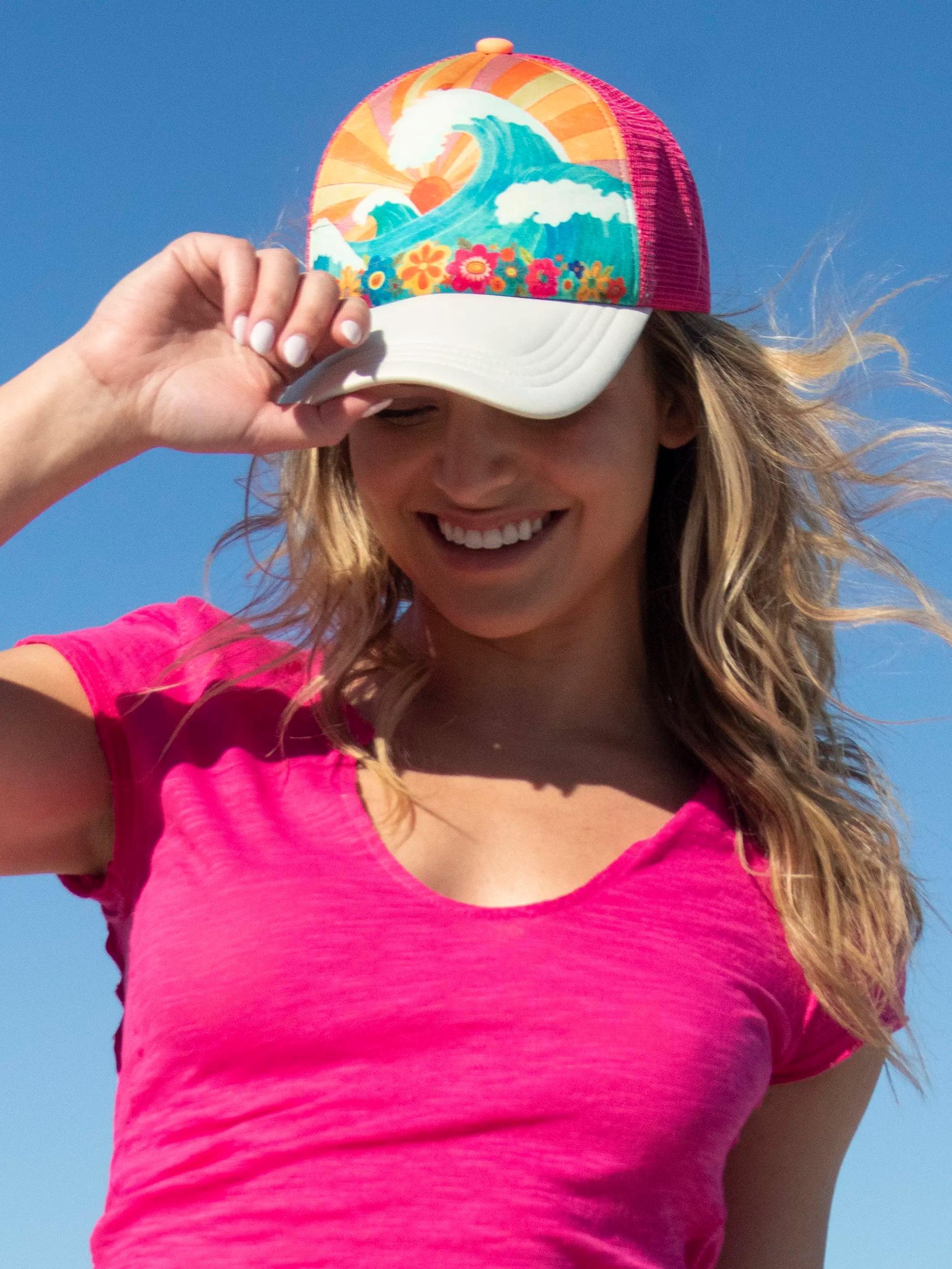 Adjustable Trucker Hat - Waves Product Image