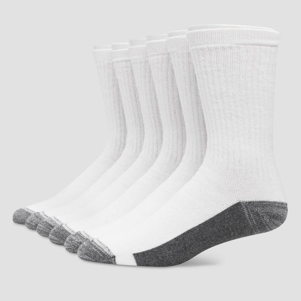 Hanes Premium Men's X-Temp Ultra Cushion Crew Socks 6pk - Black 6-12 Product Image