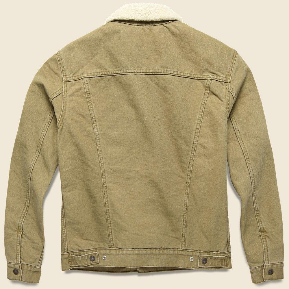 Type III Sherpa Trucker Jacket - Washed Cougar Canvas Product Image