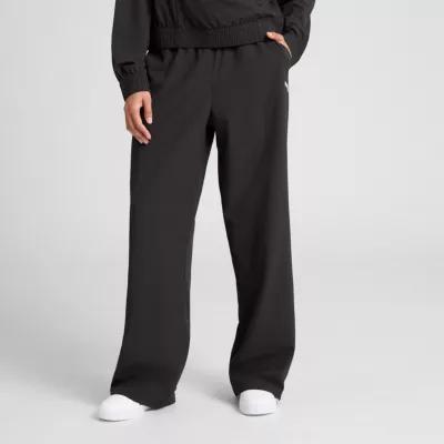 PUMA Womens Woven Mid Rise Straight Pull-On Pants Product Image