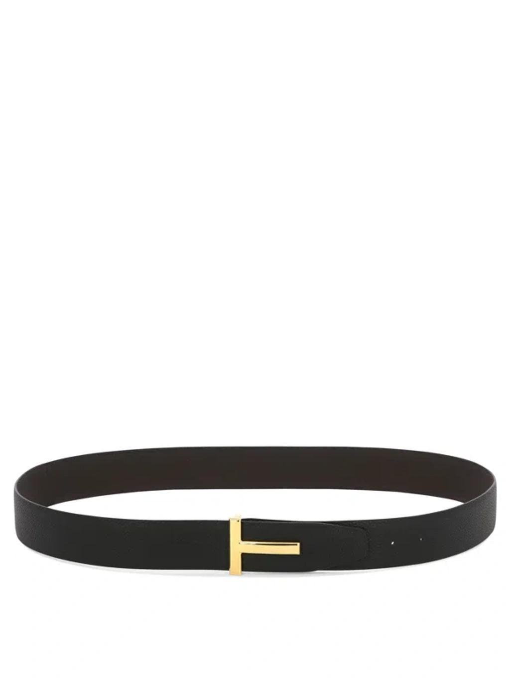 TOM FORD T Icon Reversible Belt In Brown Product Image