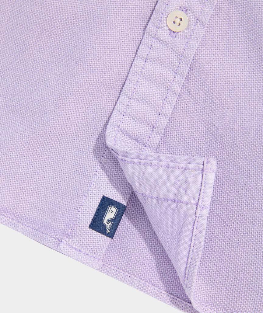 Garment-Dyed Oxford Solid Shirt Product Image