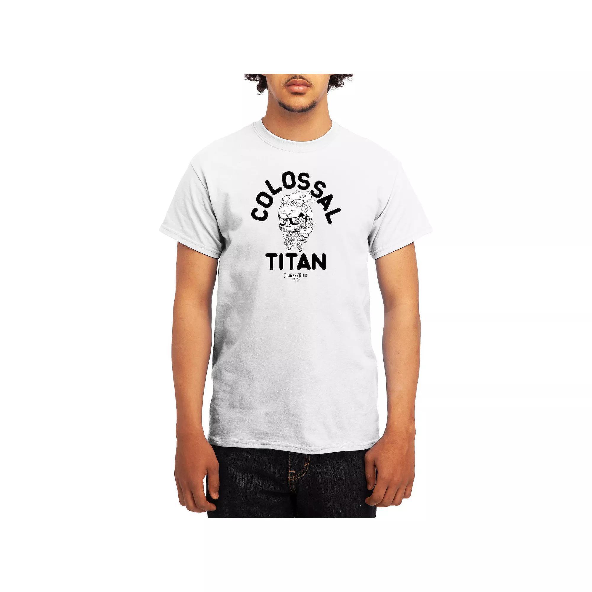 Men's Attack on Titan Alphabet Soup Graphic Tee, Size: XXL, White Product Image