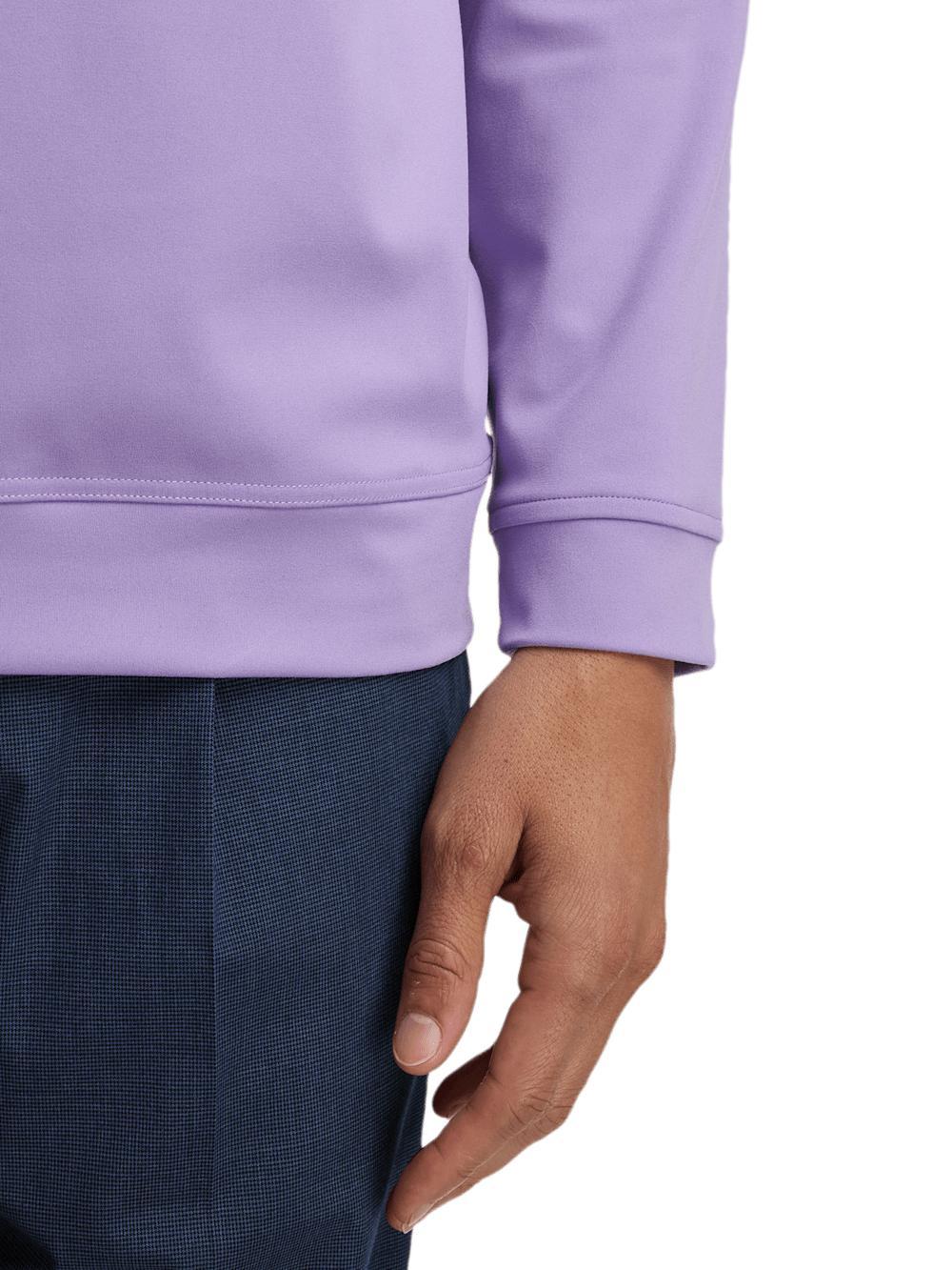 Performance Blend Quarter Zip Mock Neck - Purple Product Image