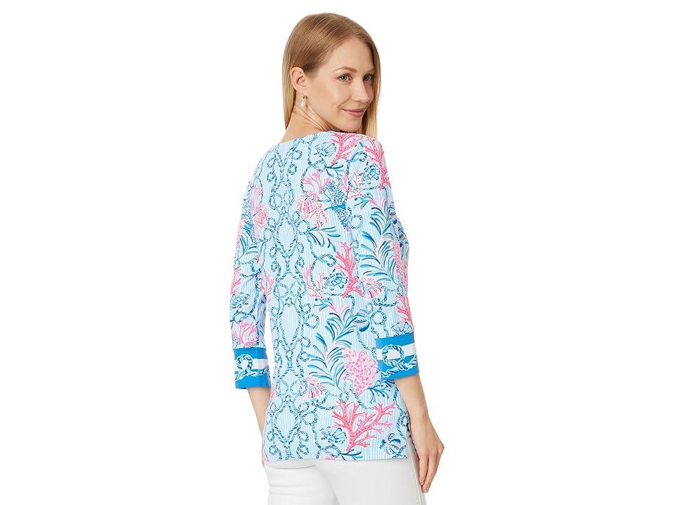 Lilly Pulitzer Upf 50+ Karina Tunic (Multi Naut Today Engineered Chillylilly) Women's Clothing Product Image