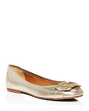 Womens Chany Leather Ballet Flats Product Image