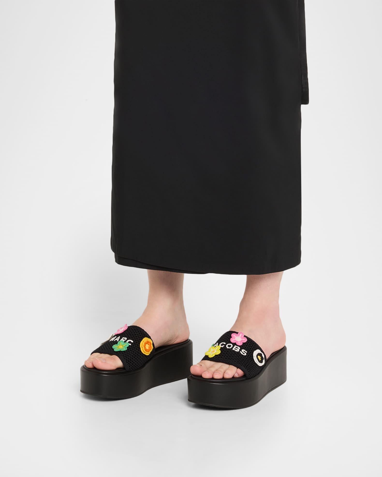 The Platform Daisy Crochet Sandals Product Image