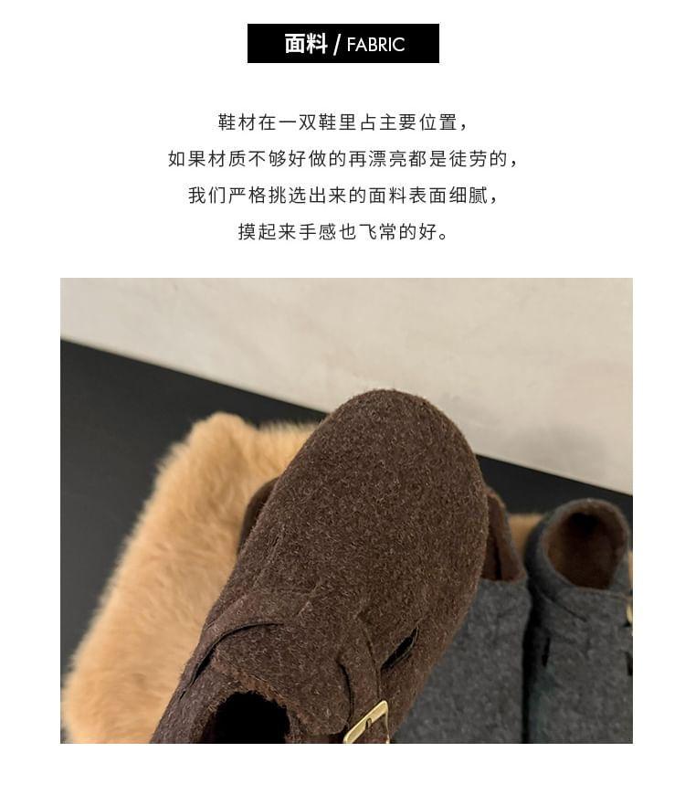 Buckled Fleece-Lined Slip-Ons Product Image