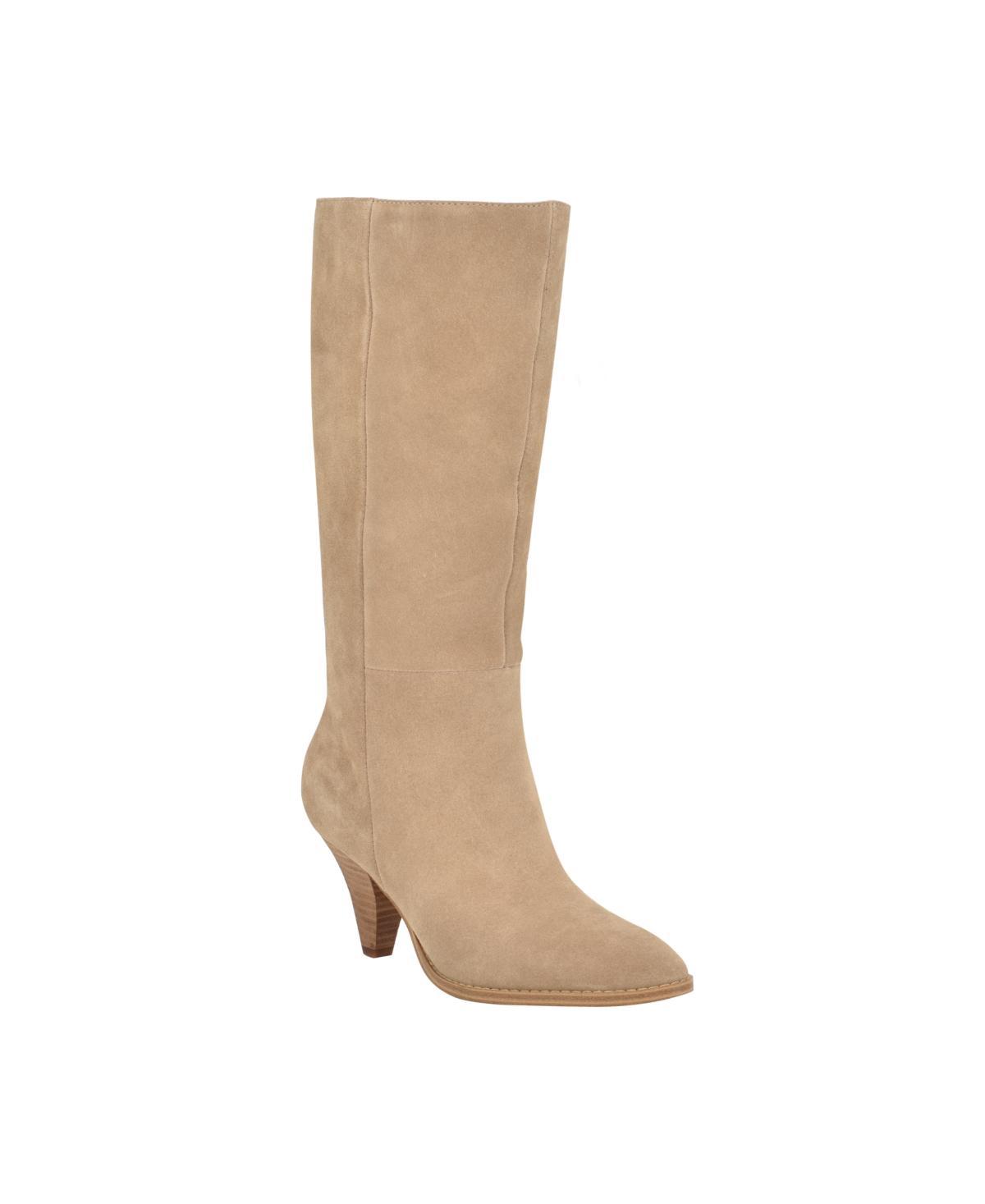 Nine West Ceynote Womens Suede Knee-High Dress Boots Brown Suede Product Image